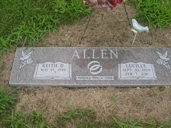 A granite memorial marker crafted by American Monument & Granite Co.