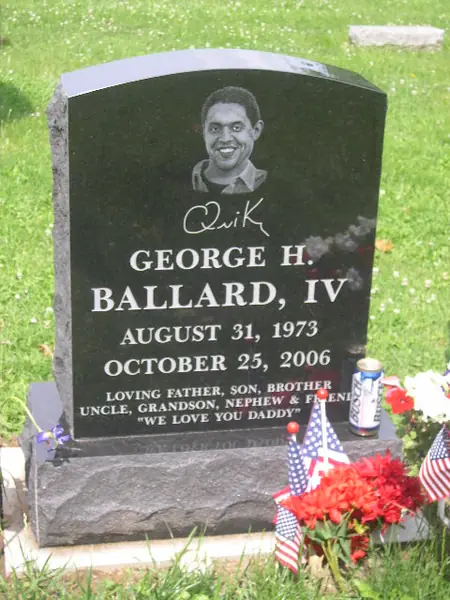 An upright granite monument crafted by American Monument & Granite Co.